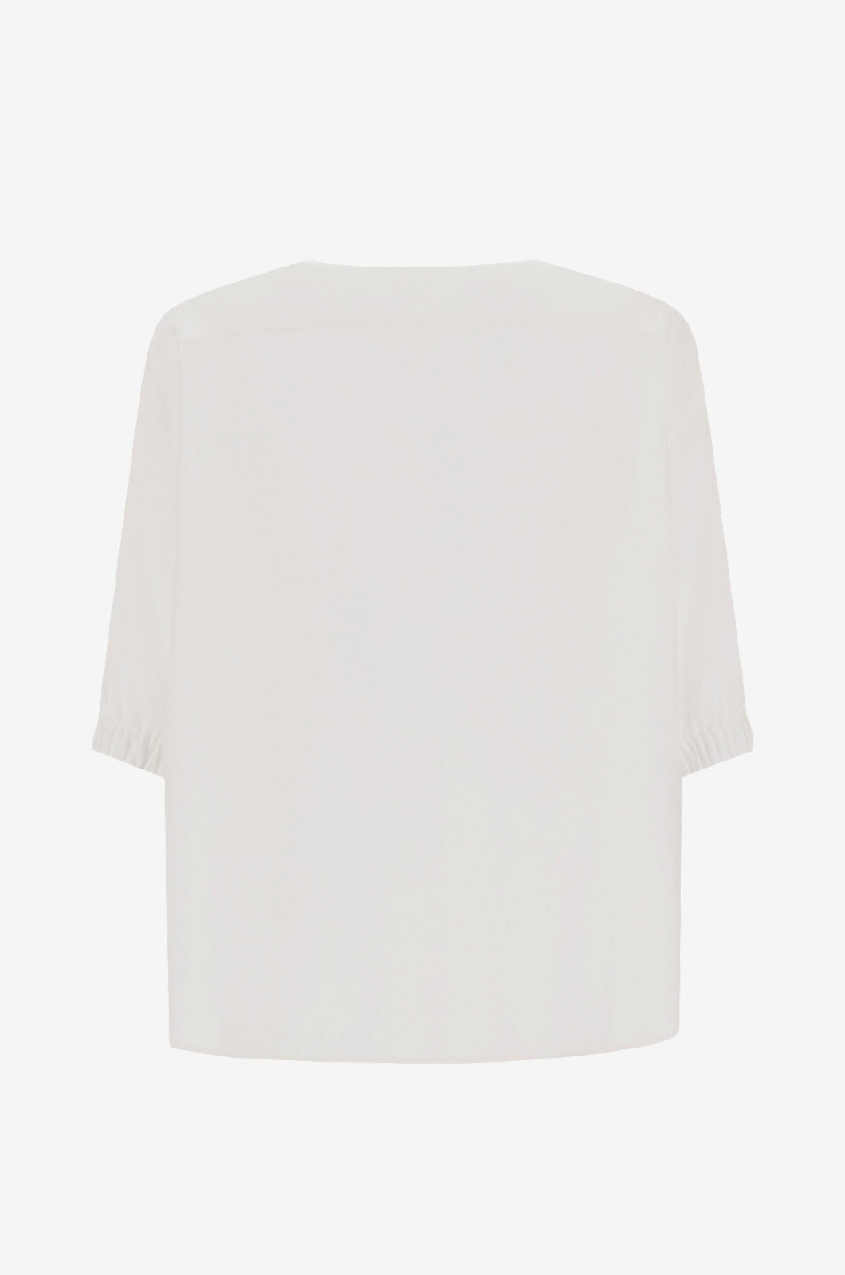 HERNO Viscose and linen shirt with collar Women WHITE 2