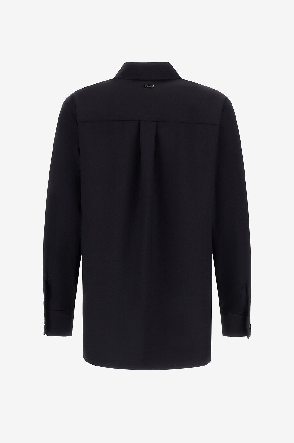 HERNO Chemise à manches longues en laine mélangée Light Stretch Woolly Femme BLEU FONCE 2