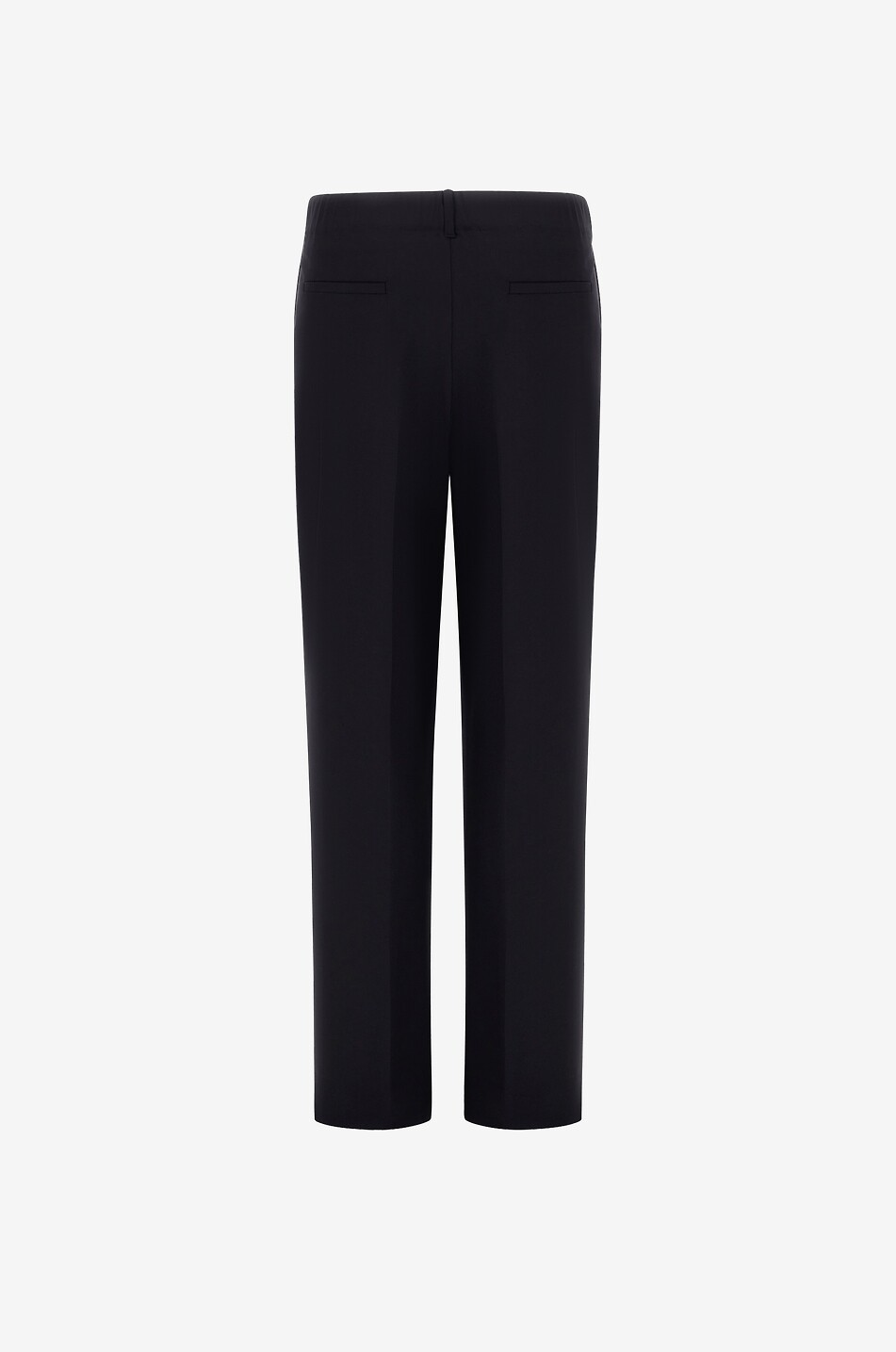 HERNO Light Stretch Woolly wide-leg trousers in blended wool Women DARK BLUE 2