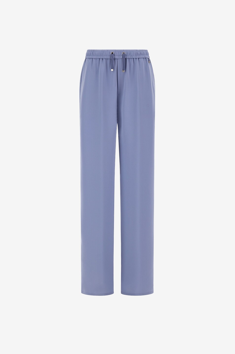 HERNO Lucent Cady crêpe straight-leg trousers Women LIGHT BLUE 1