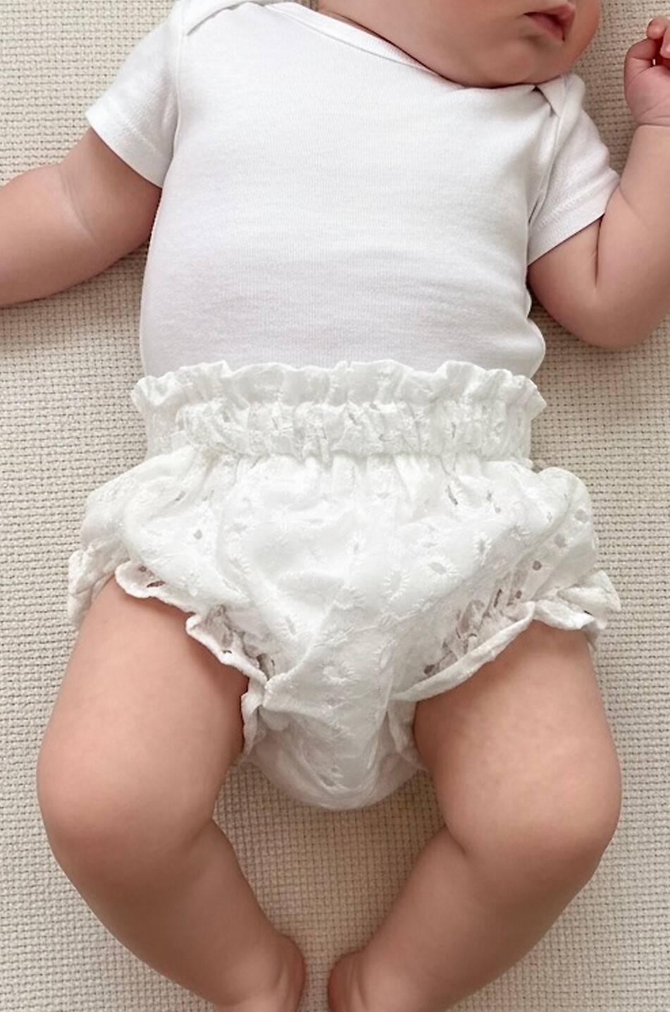 JOLI NOUS Organic cotton baby bloomers Baby WHITE 2