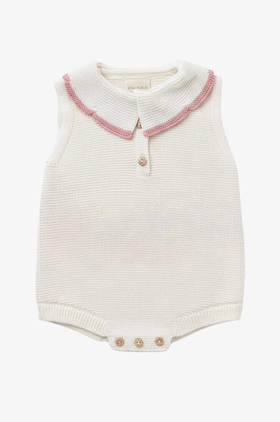 Strick-Kurzstrampler aus Bio-Baumwolle für Babys