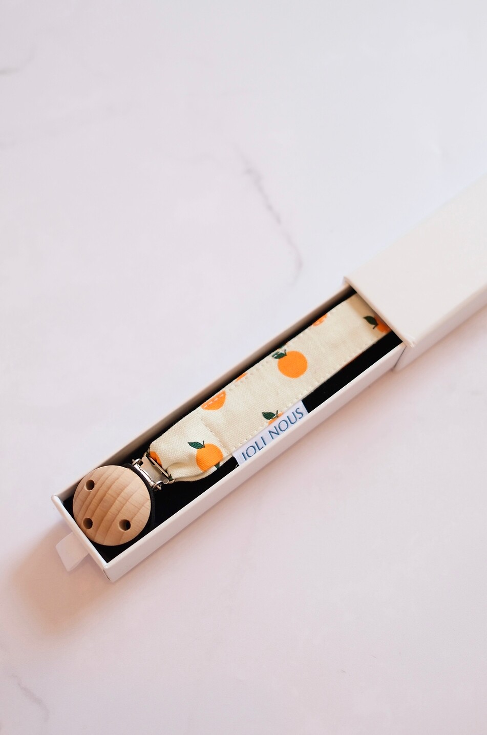 JOLI NOUS Attache-tétine fantaisie bébé Bébé Beige clair 3