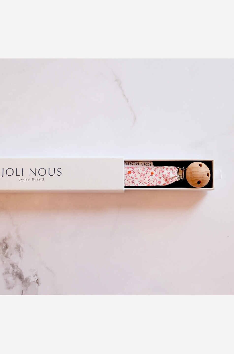 JOLI NOUS Attache-tétine fantaisie bébé Bébé ROSE 3