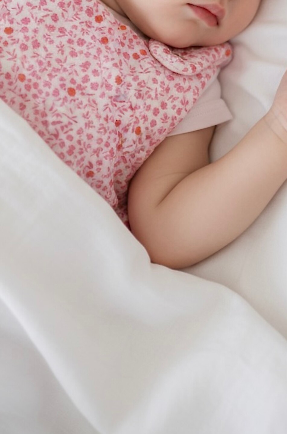 JOLI NOUS Baby reversible bamboo and cotton gauze sleeping bag Baby PINK 5