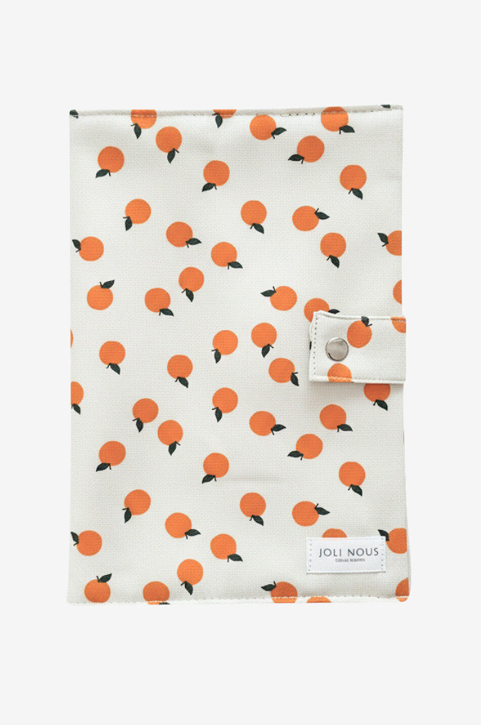 Printed cotton health record book cover