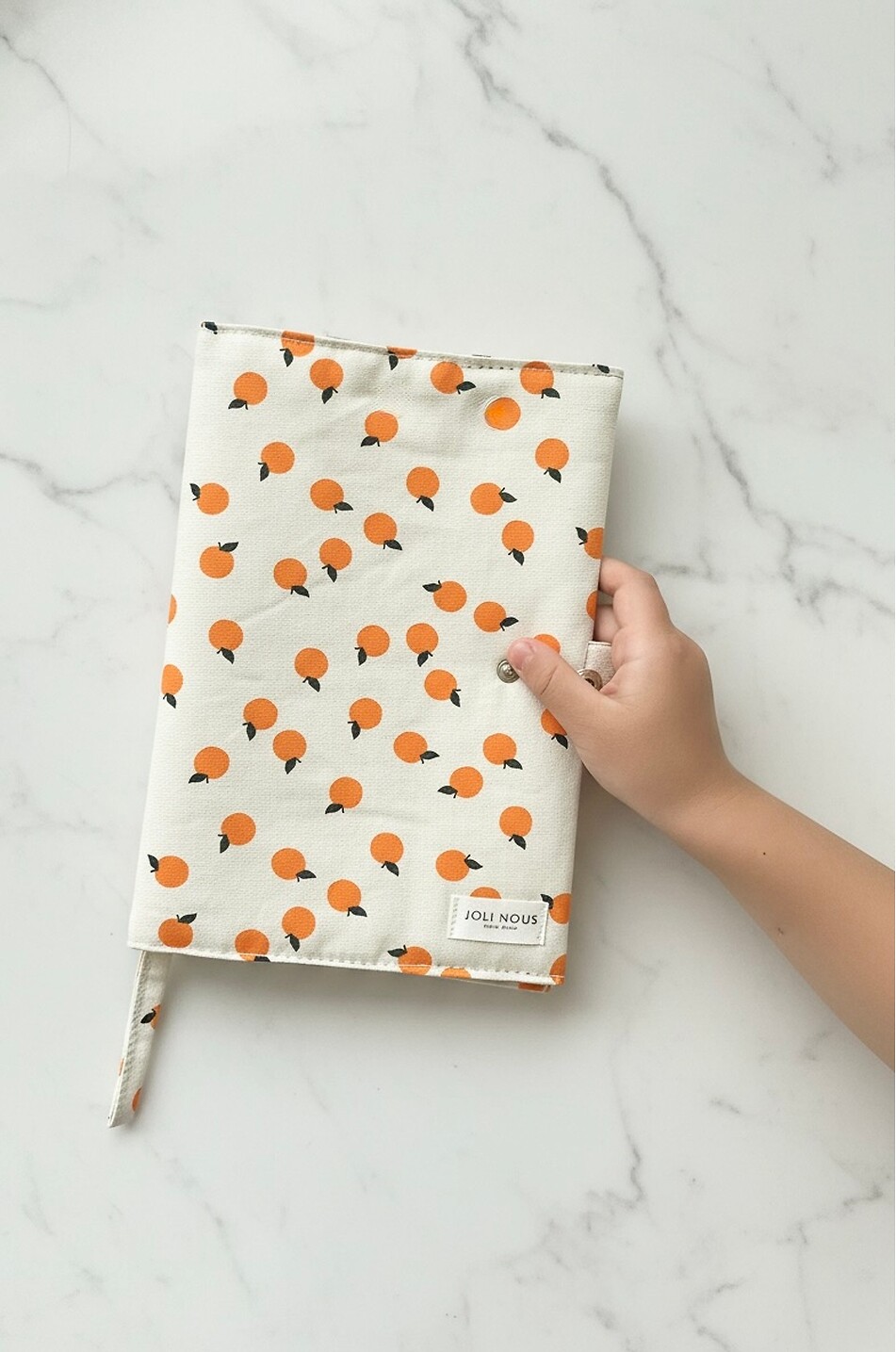 JOLI NOUS Printed cotton health record book cover Baby Light beige 2