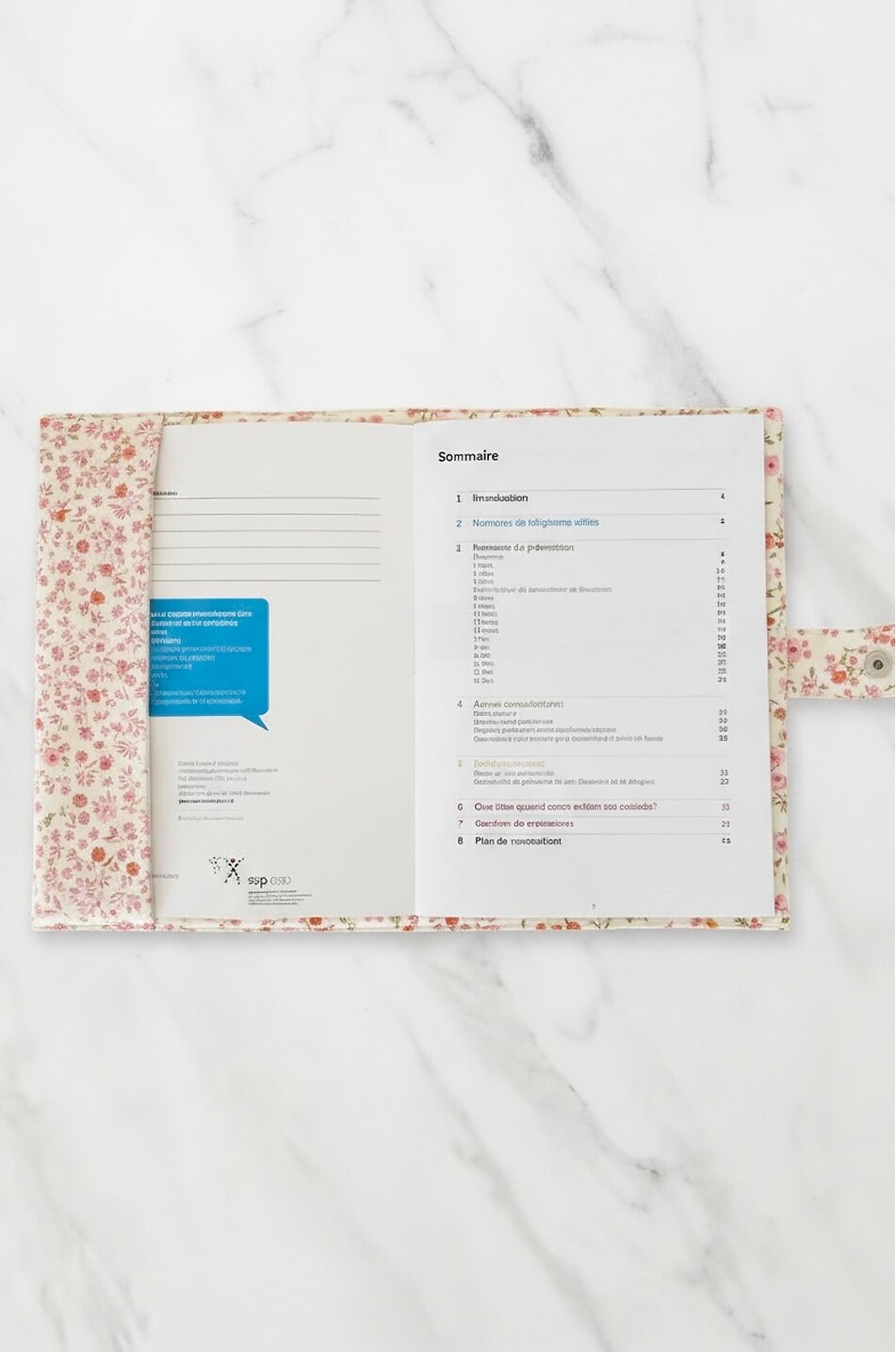 JOLI NOUS Gesundheitsheft-Hülle mit Fantasiemuster für Babys Baby ROSA 3