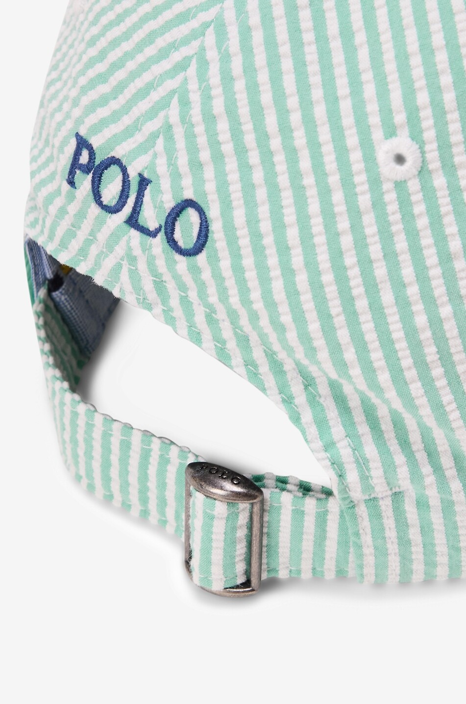POLO RALPH LAUREN Pony seersucker baseball cap Men GREEN 3