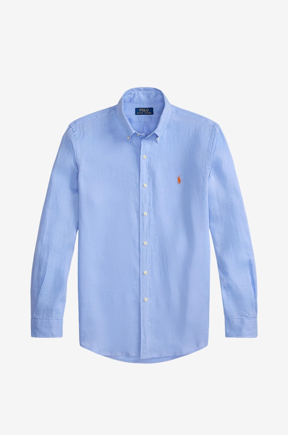 Pony Custom Fit linen long-sleeved shirt