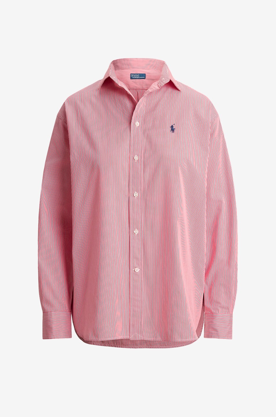 POLO RALPH LAUREN Pony striped relaxed shirt Women LIGHT RED 1