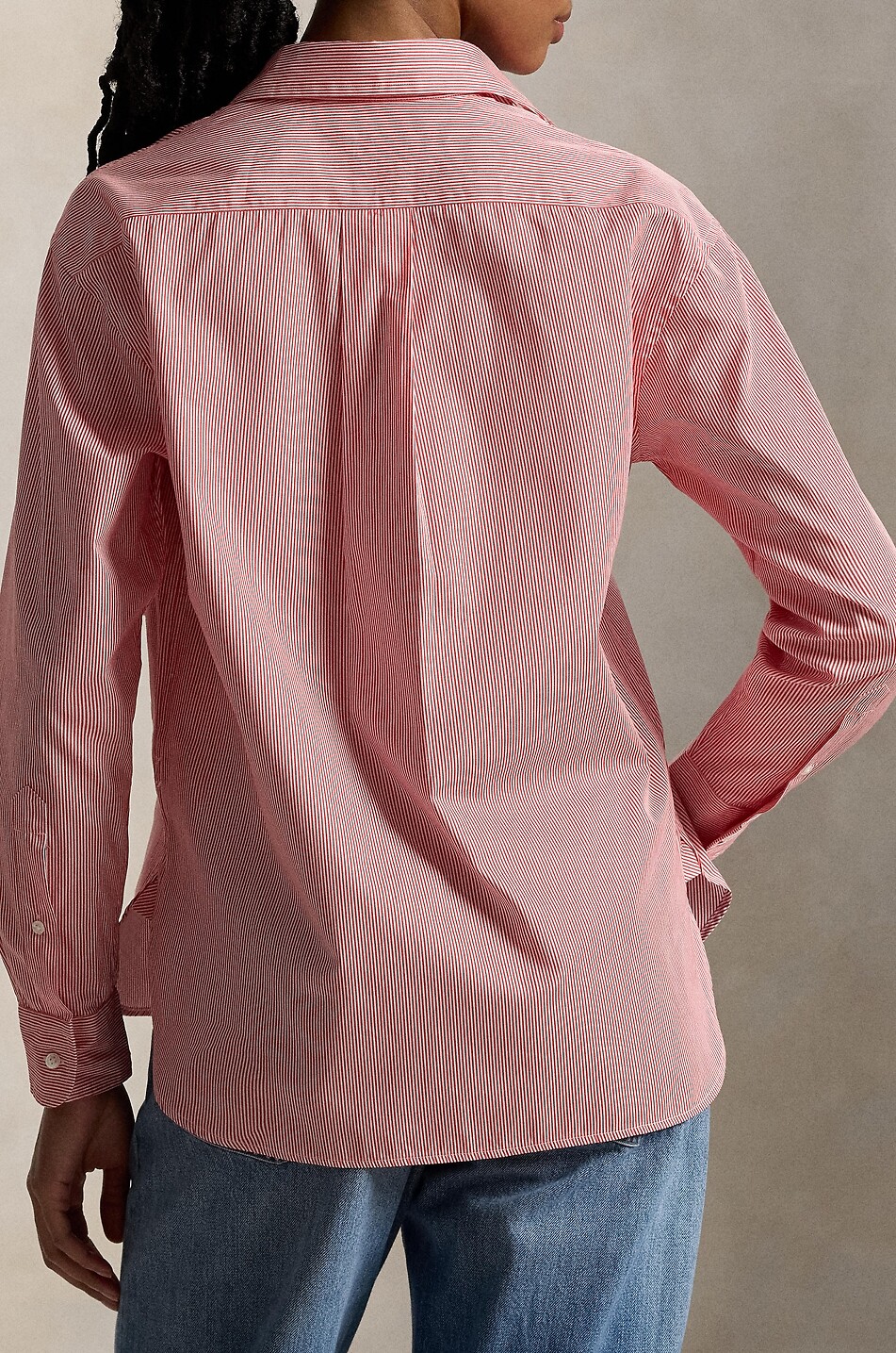 POLO RALPH LAUREN Pony striped relaxed shirt Women LIGHT RED 3