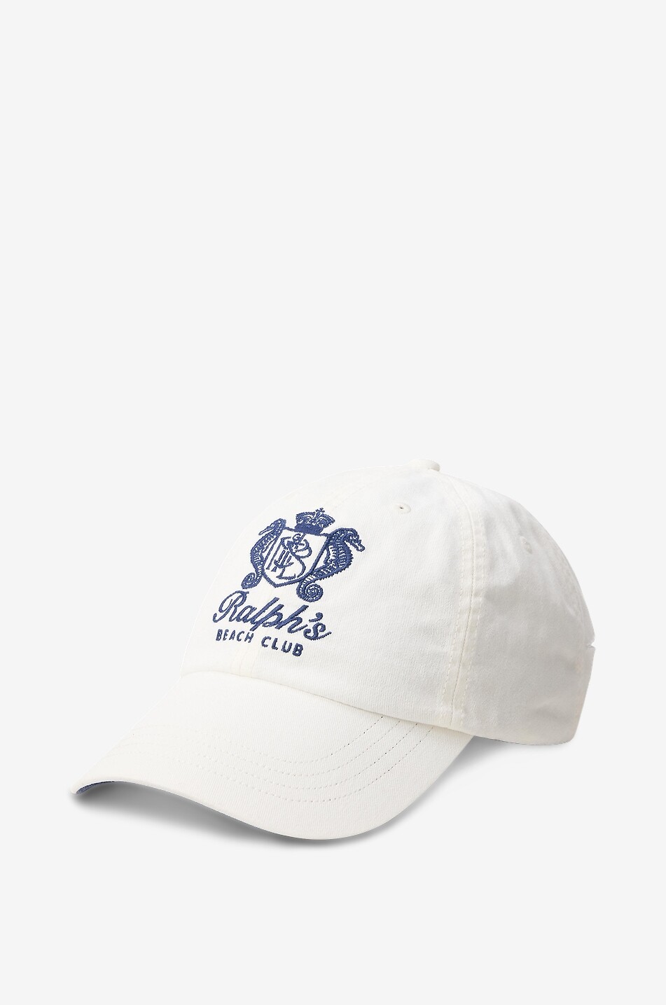 POLO RALPH LAUREN Ralph's Beach Club cotton twill baseball cap Men EGGSHELL 1