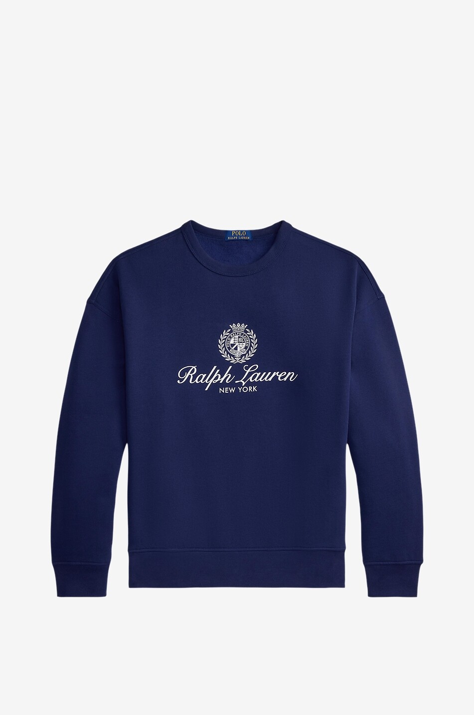 POLO RALPH LAUREN Sweat-shirt à col rond imprimé logo Ralph Lauren Crest Homme BLEU FONCE 1