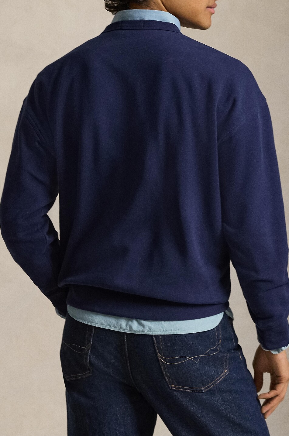 POLO RALPH LAUREN Sweat-shirt à col rond imprimé logo Ralph Lauren Crest Homme BLEU FONCE 3