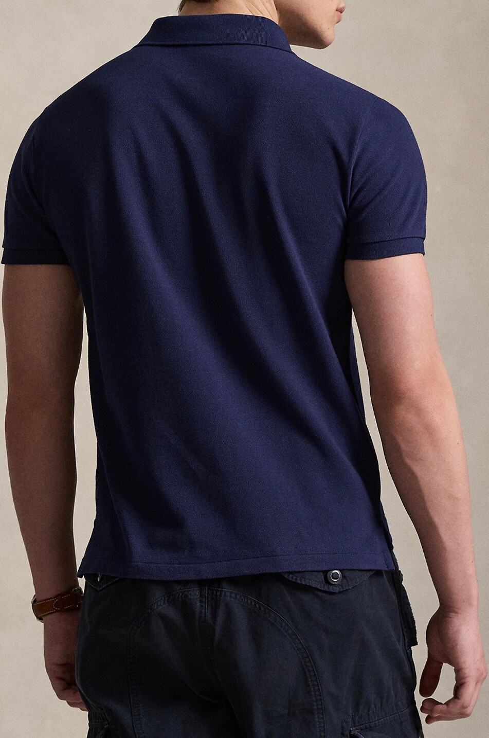 POLO RALPH LAUREN Polohemd aus Baumwollpiqué mit Pony-Stickerei Custom Slim Fit Herren DUNKEL BLAU 3