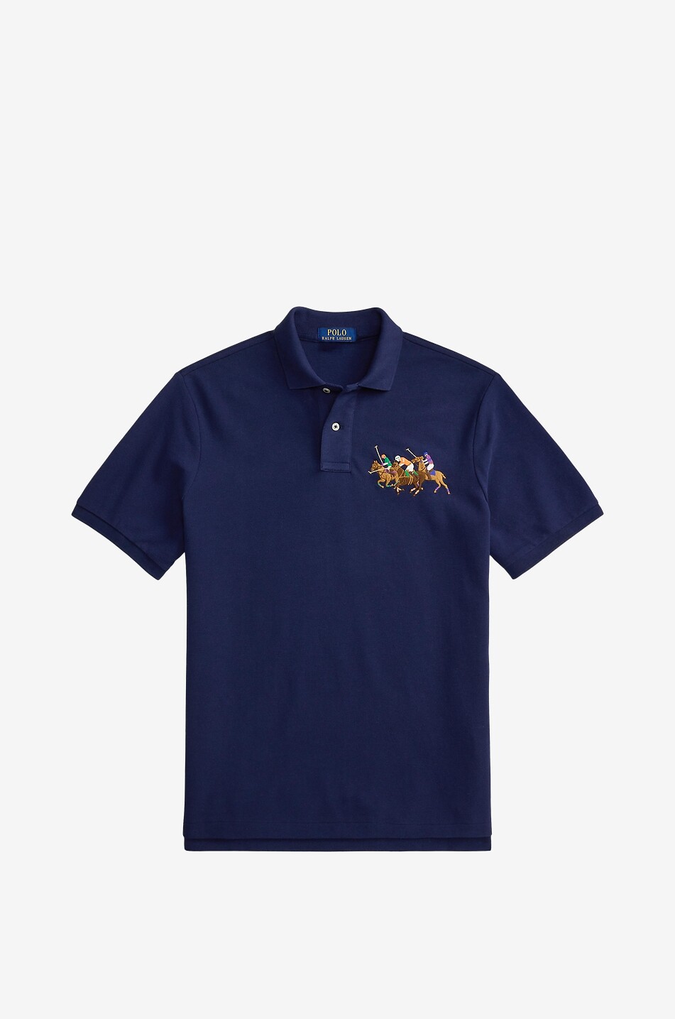 Kurzarm-Polohemd aus Baumwollpiqué mit Stickerei Triple-Pony
