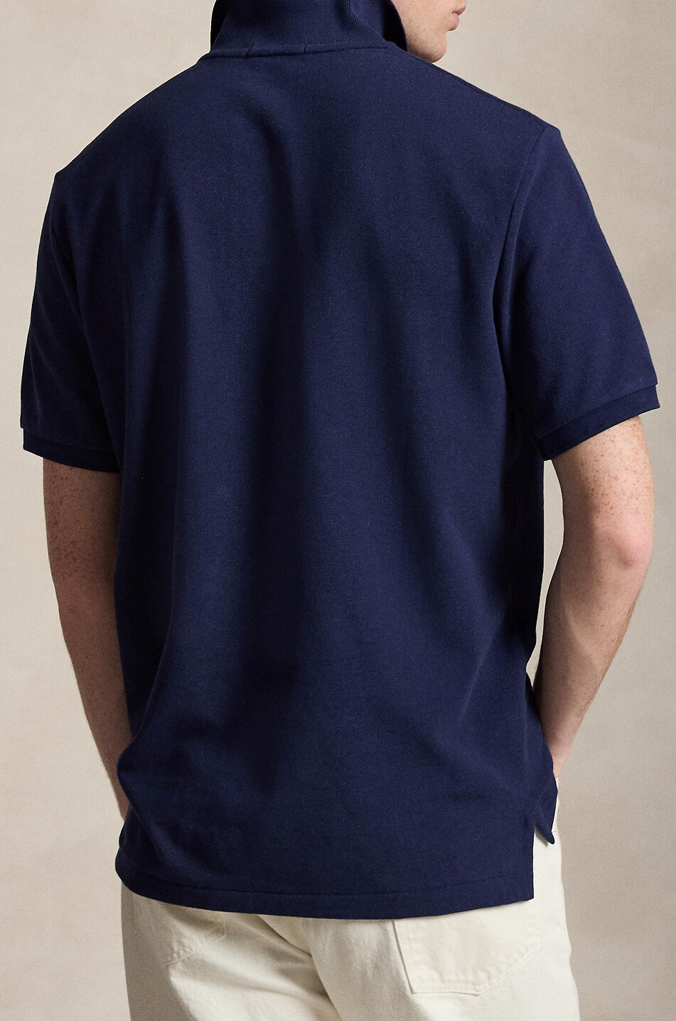 POLO RALPH LAUREN Kurzarm-Polohemd aus Baumwollpiqué mit Stickerei Triple-Pony Herren DUNKELBLAU 3