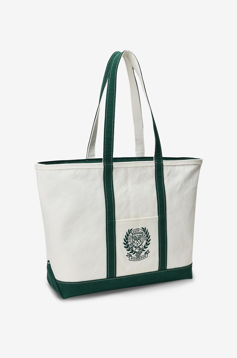 POLO RALPH LAUREN Wimbledon cotton tote bag Men WHITE 3