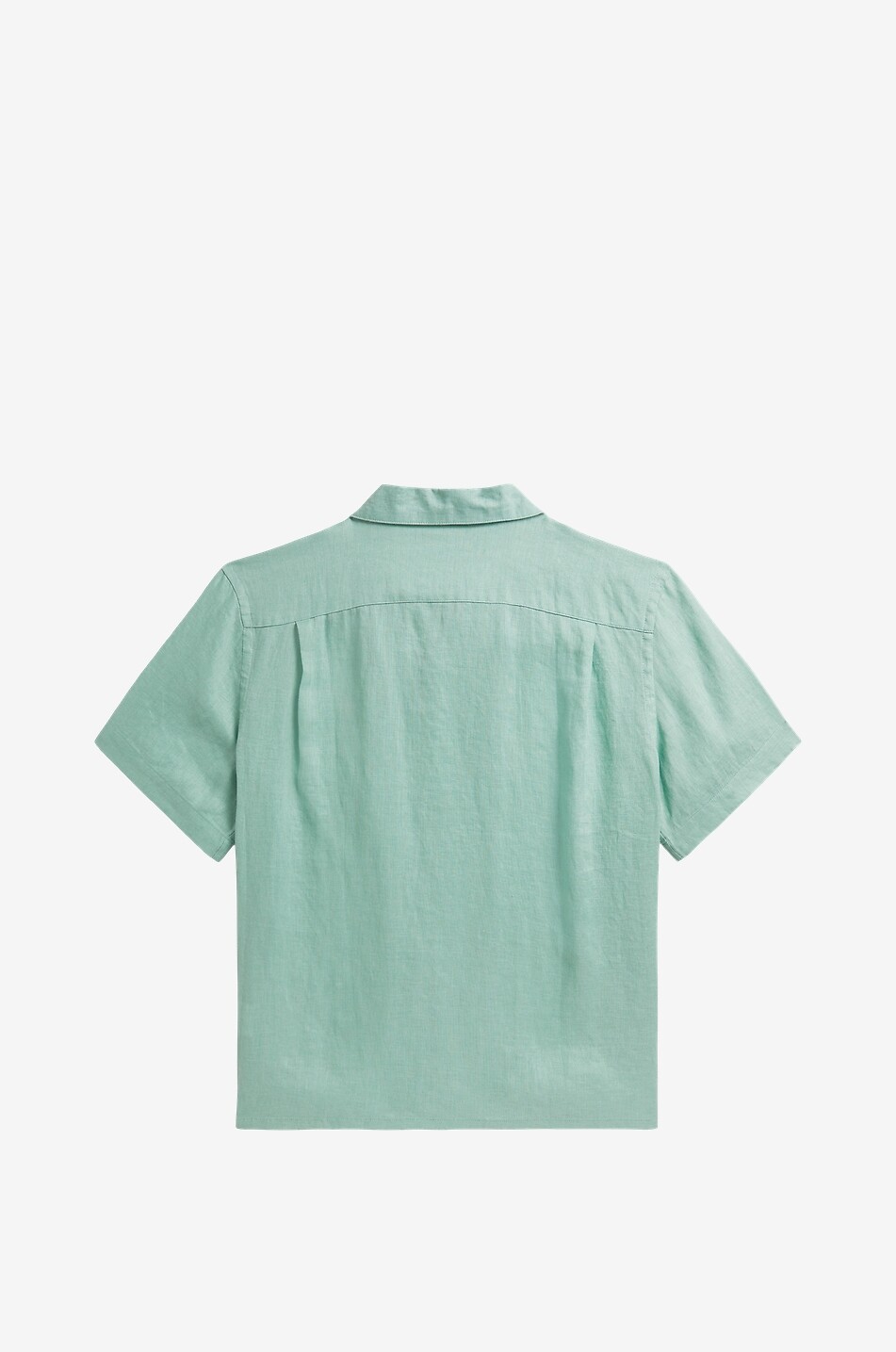 POLO RALPH LAUREN Pony linen short-sleeved boy's shirt Boy LIGHT GREEN 2