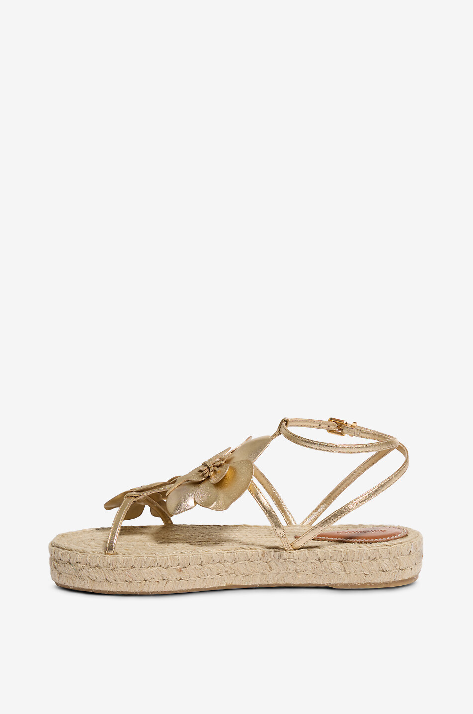 ZIMMERMANN Flache Espadrilles aus Metallicleder Orchid Damen GOLDEN 3