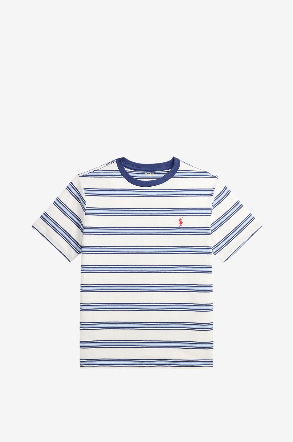 POLO RALPH LAUREN T-shirt à rayures en coton garçon Pony Garçon BLANC 1