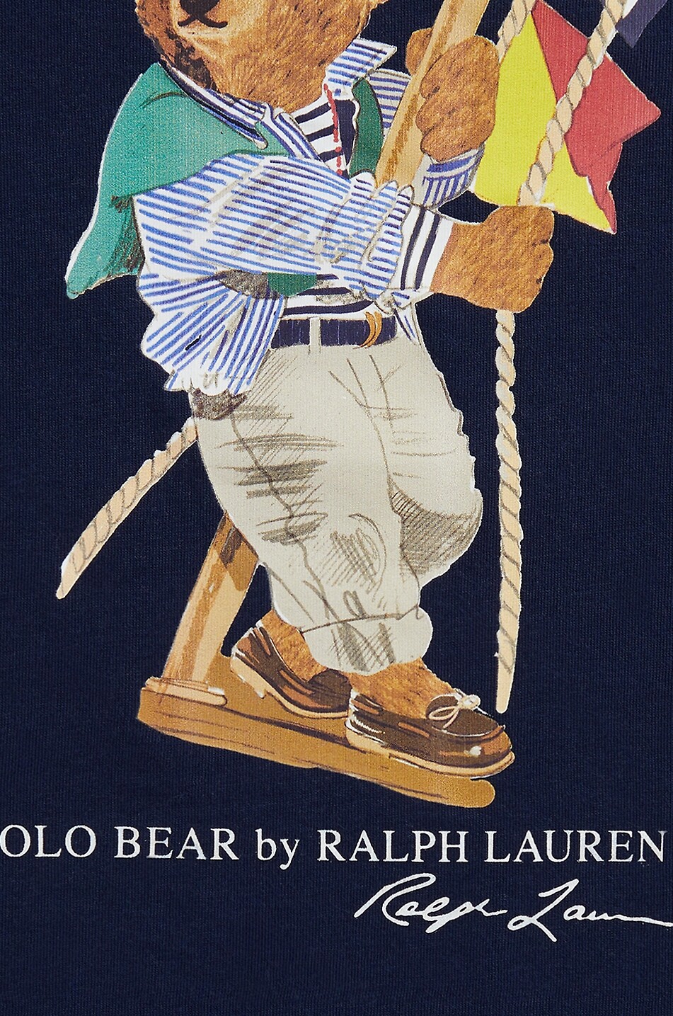 POLO RALPH LAUREN T-shirt garçon imprimé en coton Sailing Polo Bear Garçon BLEU FONCE 6