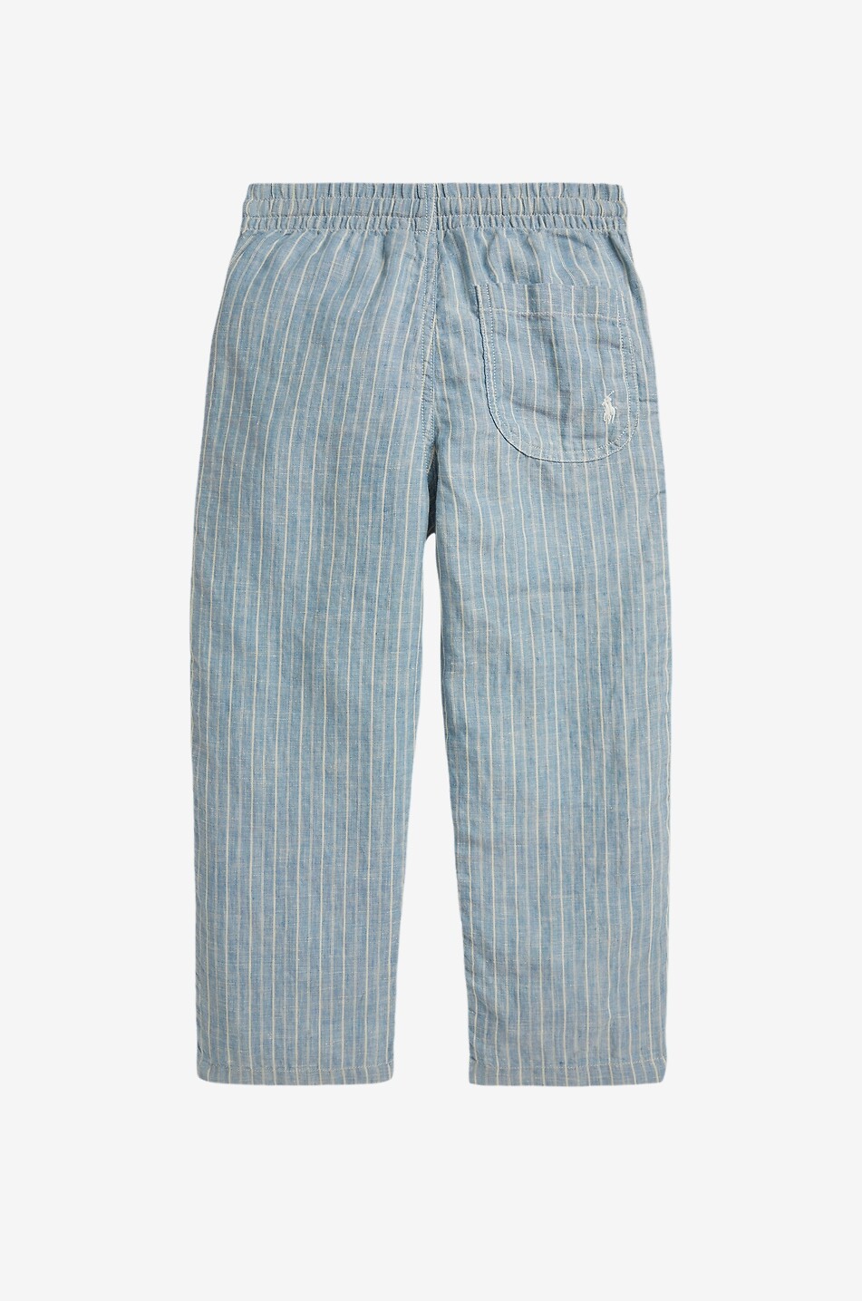 POLO RALPH LAUREN Pony striped linen straight trousers for boys Boy BLUE 2
