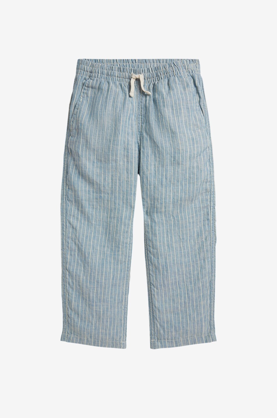 Pony striped linen straight trousers for boys