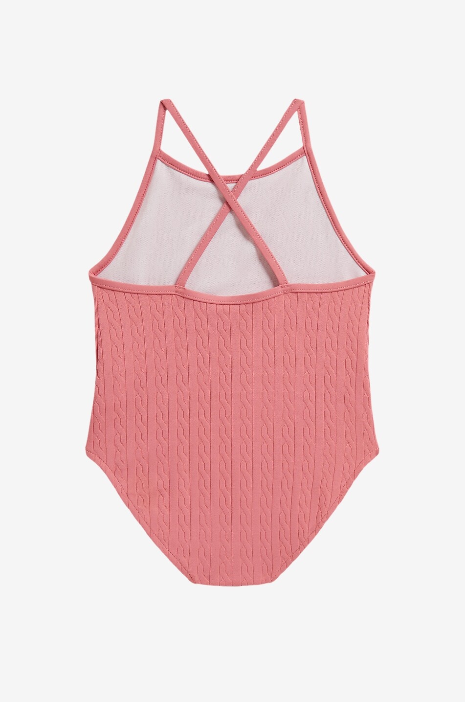 POLO RALPH LAUREN Maillot de bain une-pièce effet maille torsadée bébé Pony Hipster Bébé ROSE 2