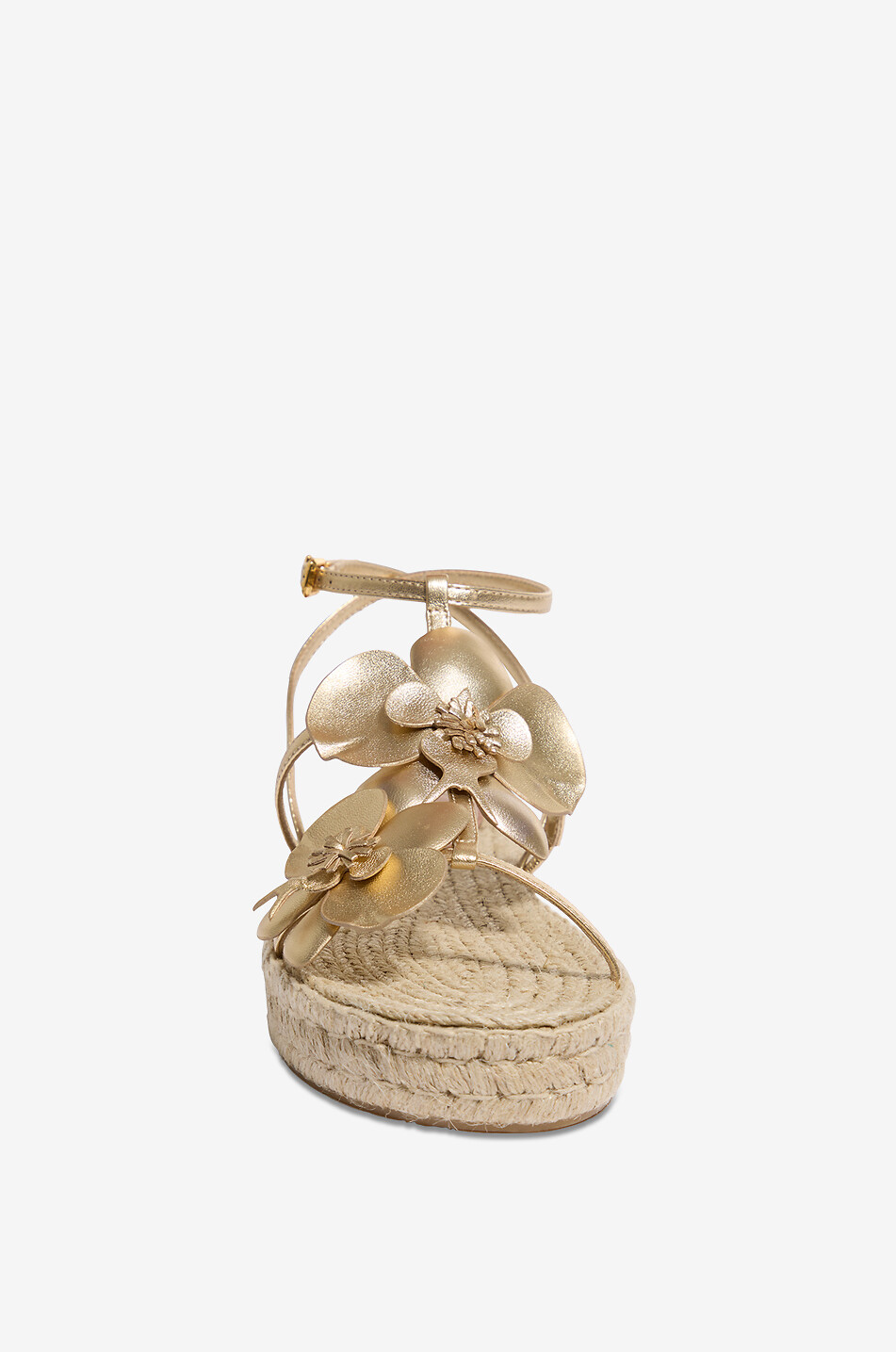 ZIMMERMANN Flache Espadrilles aus Metallicleder Orchid Damen GOLDEN 2