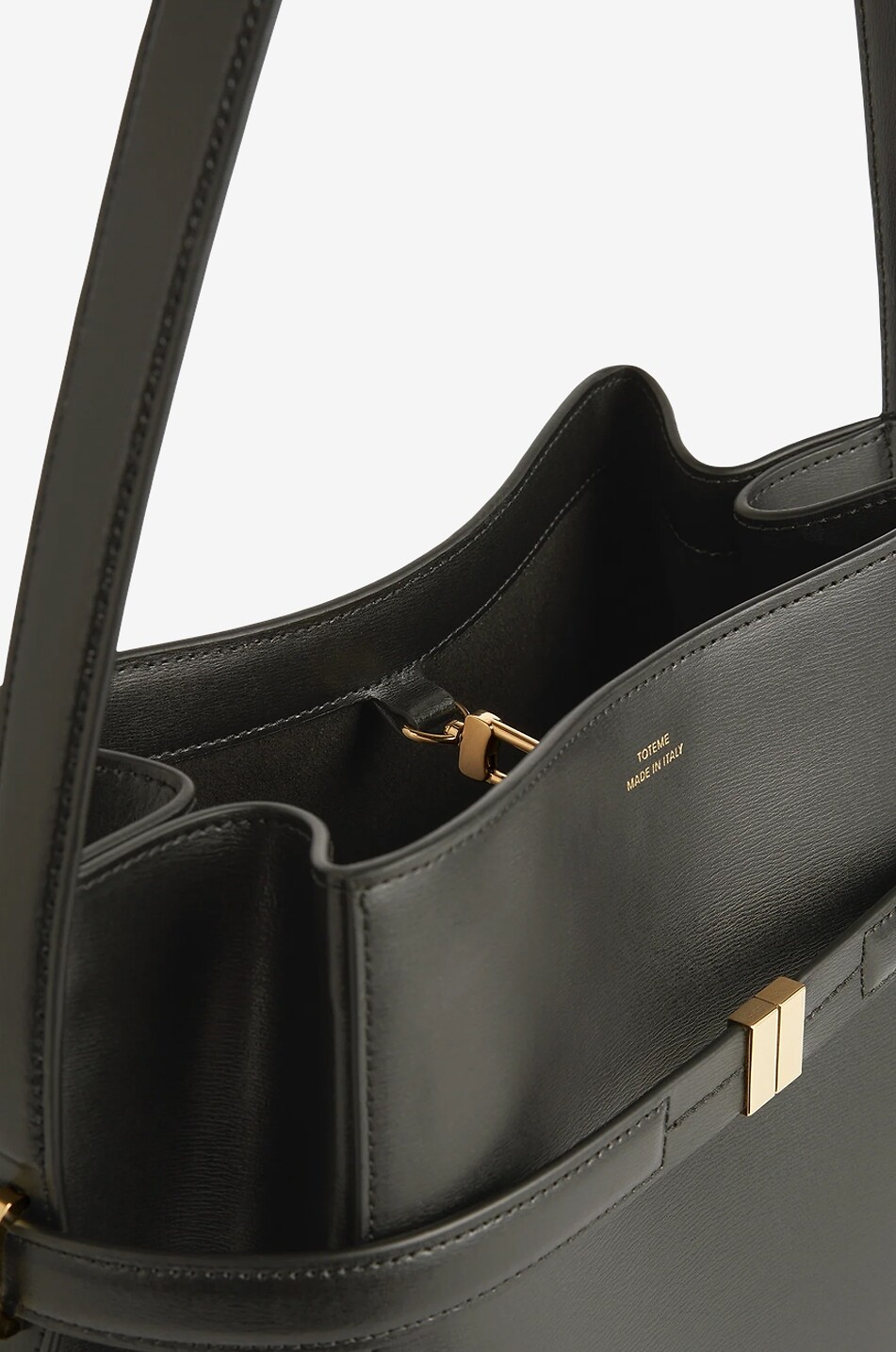TOTEME Beuteltasche aus Glattleder Belted Bucket Damen DUNKELBRAUN 5