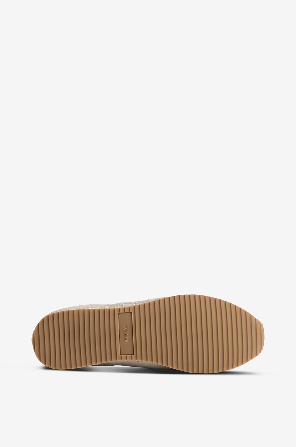 TOTEME Niedrige Schnürsneakers aus Wildleder Flex Suede Damen Hellbeige 6