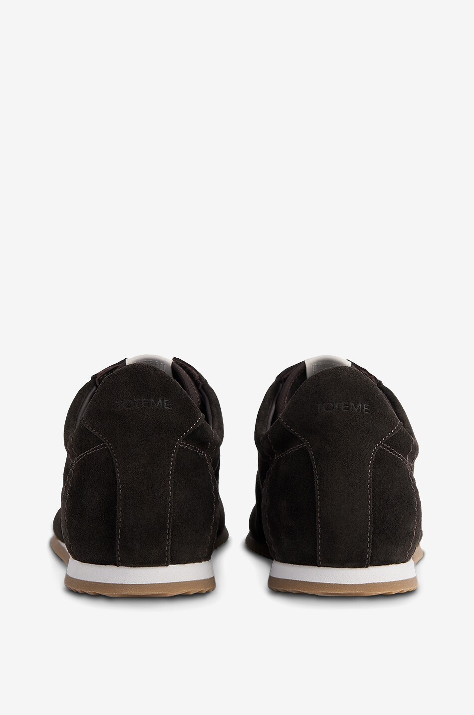TOTEME Niedrige Schnürsneakers aus Wildleder Flex Suede Damen BRAUN 4