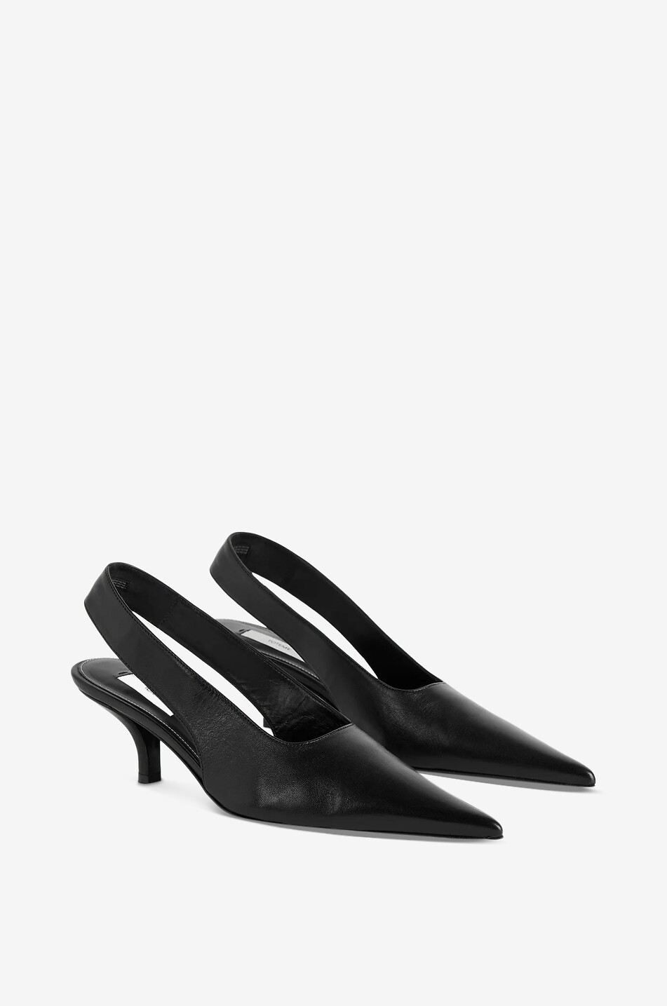 TOTEME Slingback-Pumps aus Glattleder Classic Garderob 55 Damen SCHWARZ 2