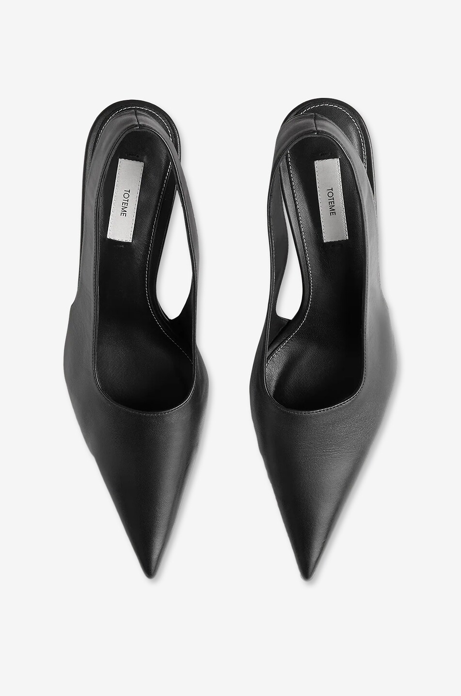 TOTEME Slingback-Pumps aus Glattleder Classic Garderob 55 Damen SCHWARZ 3