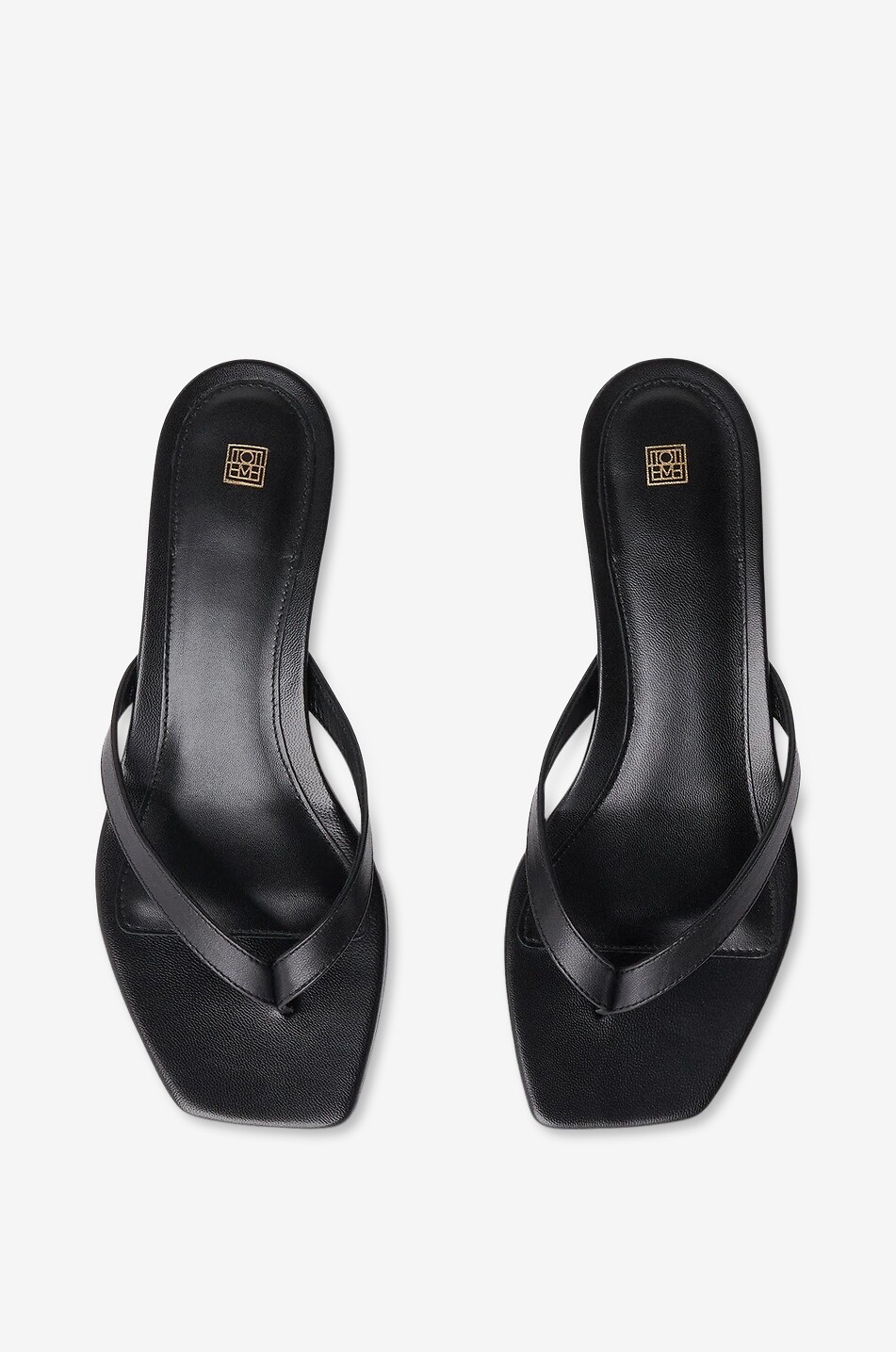 TOTEME Flip-Flops mit Absatz aus Glattleder 35 Damen SCHWARZ 3