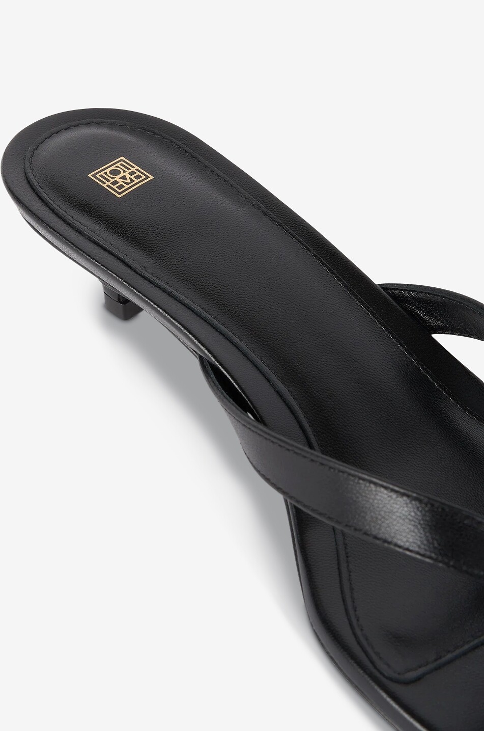 TOTEME Flip-Flops mit Absatz aus Glattleder 35 Damen SCHWARZ 5