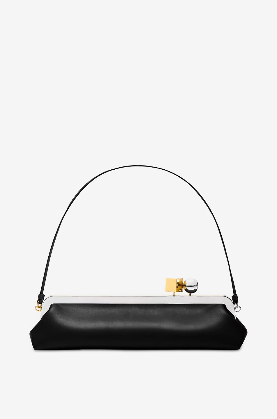 JACQUEMUS Handtasche aus Glattleder La Pochette Salon Damen SCHWARZ 3