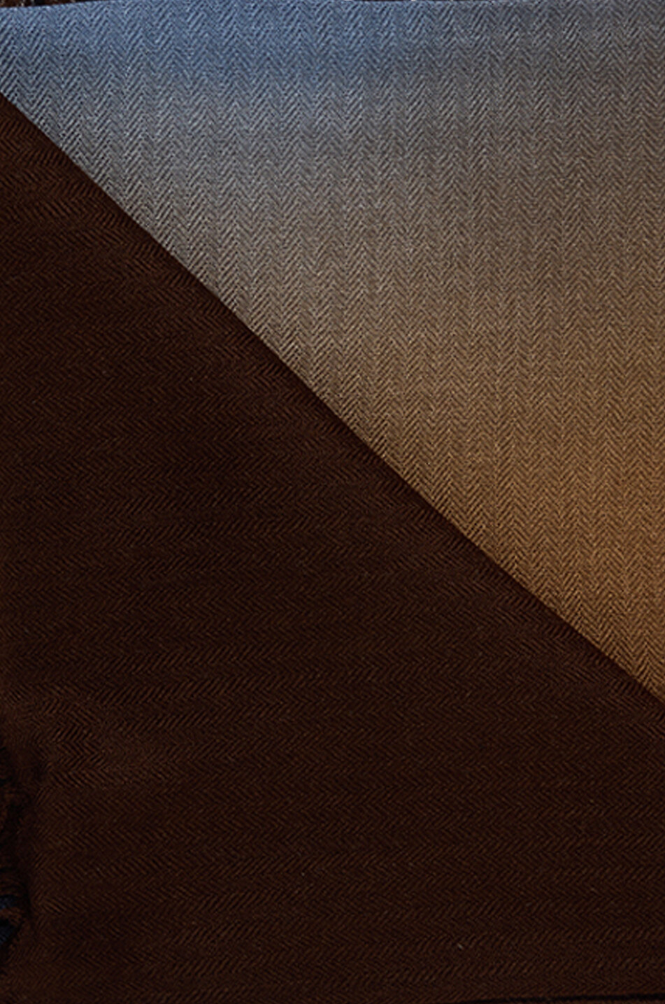 HEMISPHERE Écharpe fine en cachemire et soie Farell Ombre Homme BLEU FONCE 2