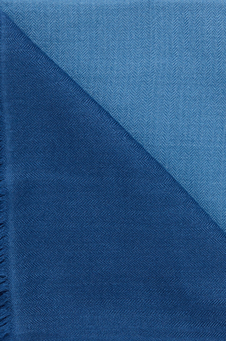 HEMISPHERE Écharpe fine en cachemire et soie Farell Ombre Homme BLEU MOYEN 2