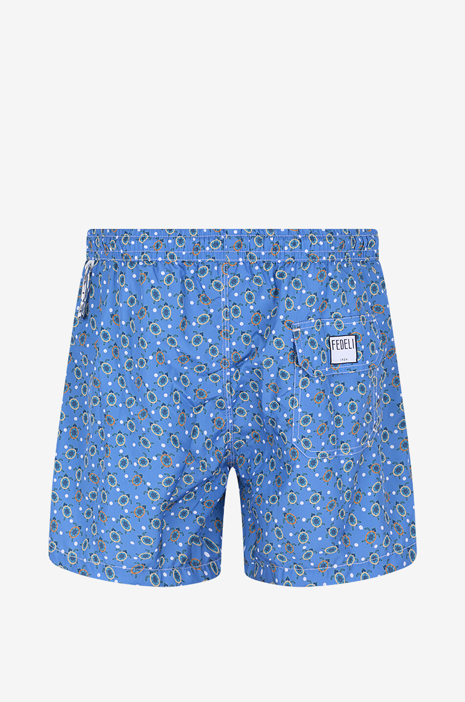 FEDELI Short de bain à imprimé Madeira Airstop Homme BLEU 2