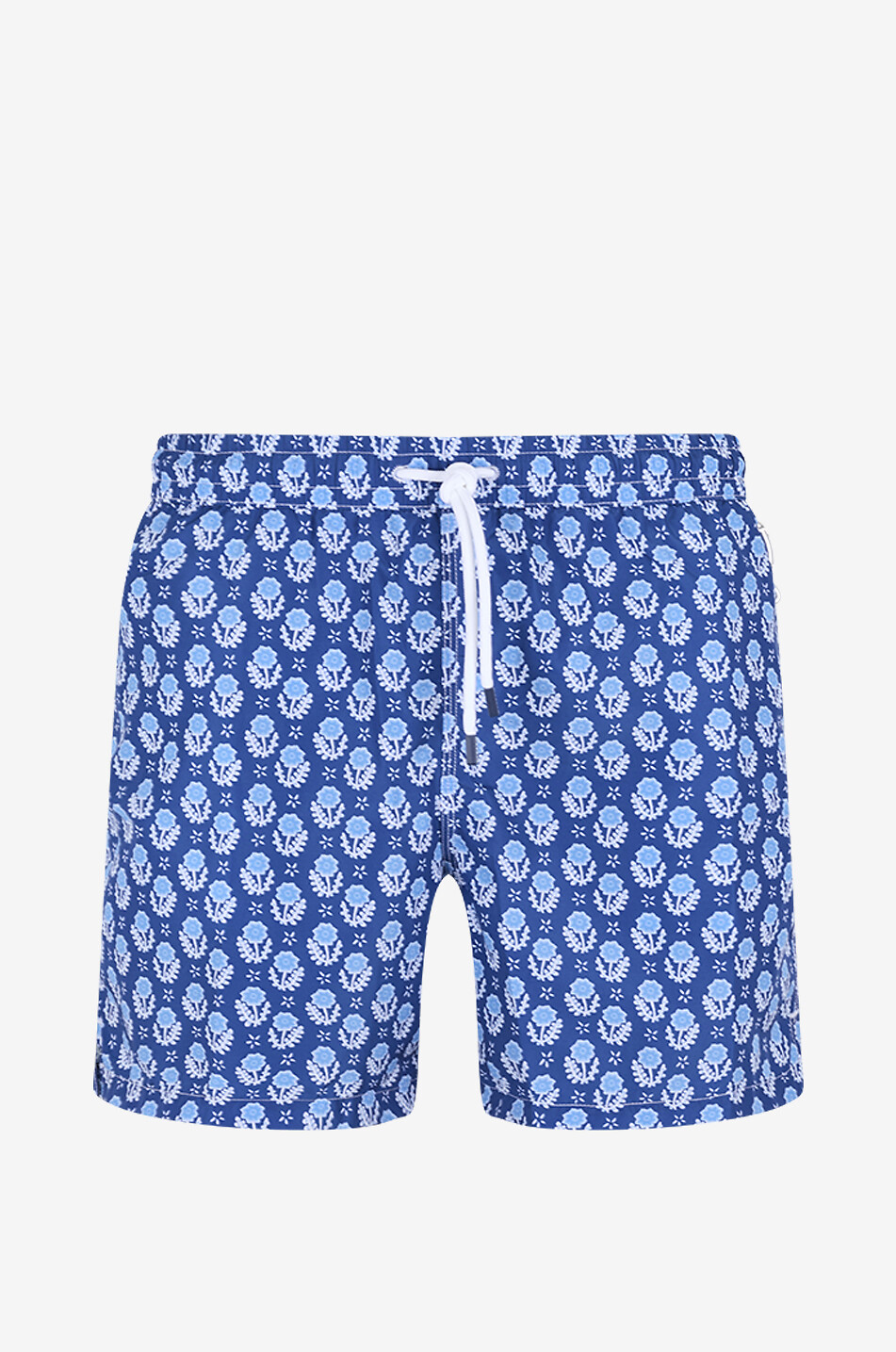 FEDELI Short de bain à imprimé floral Madeira Airstop Homme BLEU 1