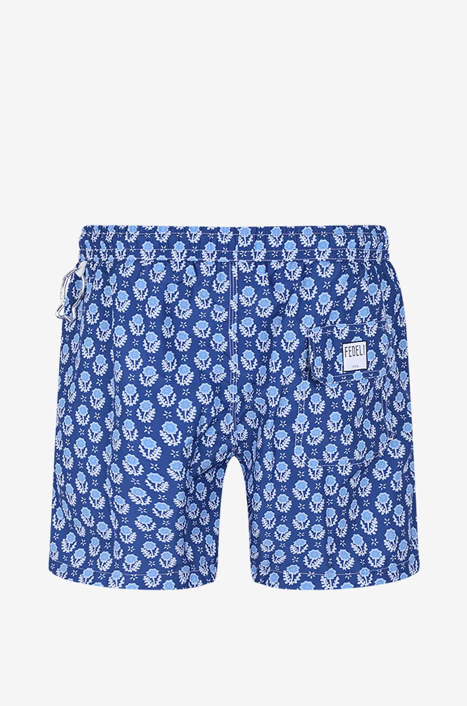 FEDELI Short de bain à imprimé floral Madeira Airstop Homme BLEU 2