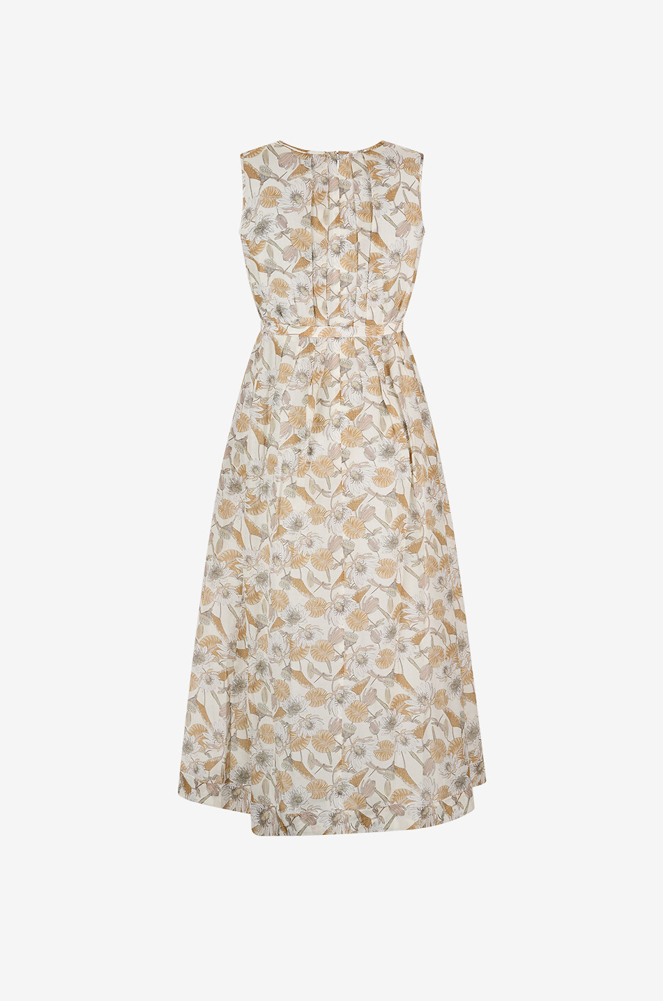 HEMISPHERE Robe midi évasée en voile fleuri sans manches Lacuz Femme MULTICOLORE 2