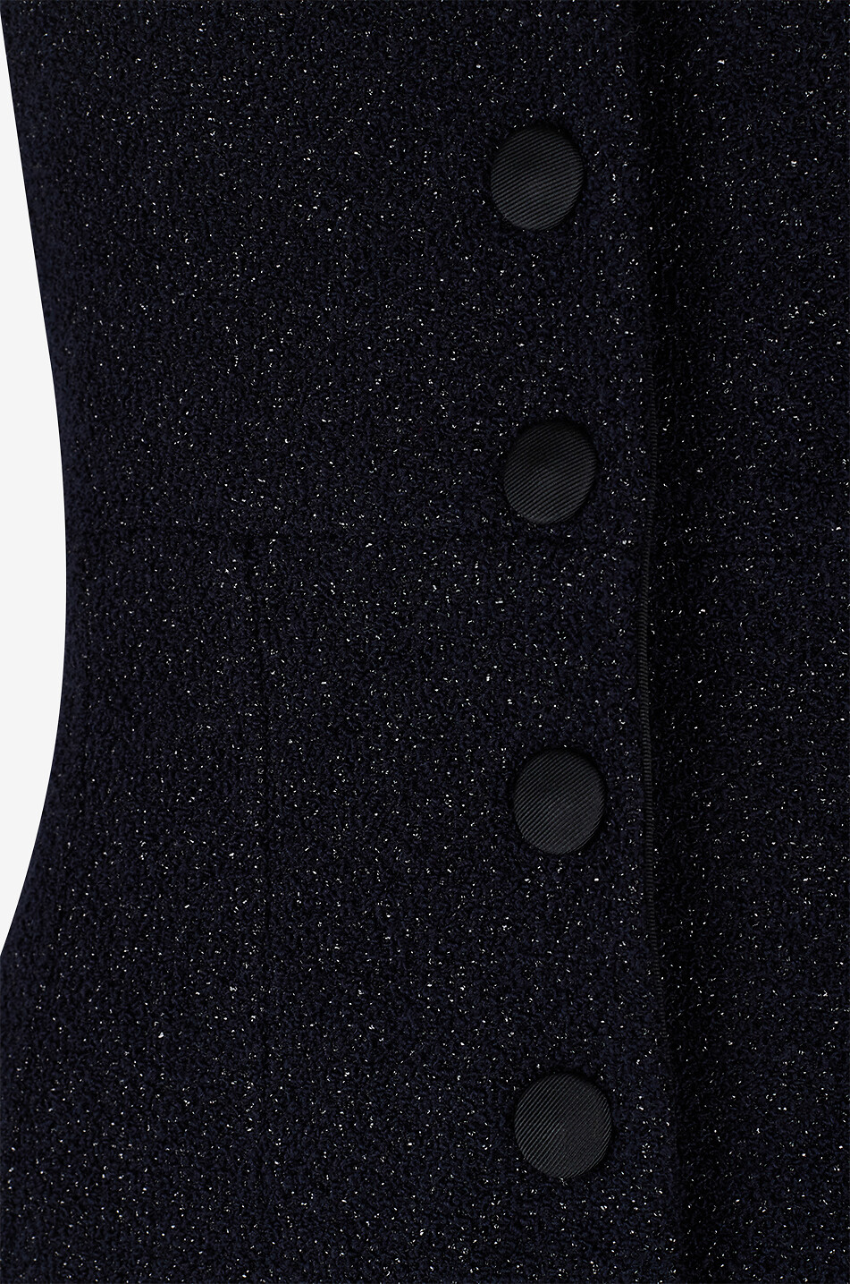 LIBEROWE Avery shimmer tweed sleeveless midi dress Women DARK BLUE 3