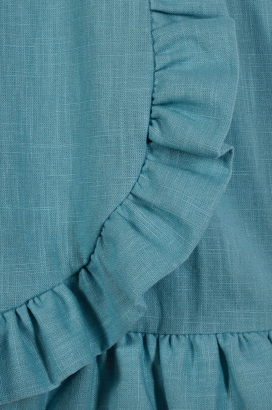 MARIA DE LA ORDEN Dune ruffled mini wrap dress Women LIGHT BLUE 6