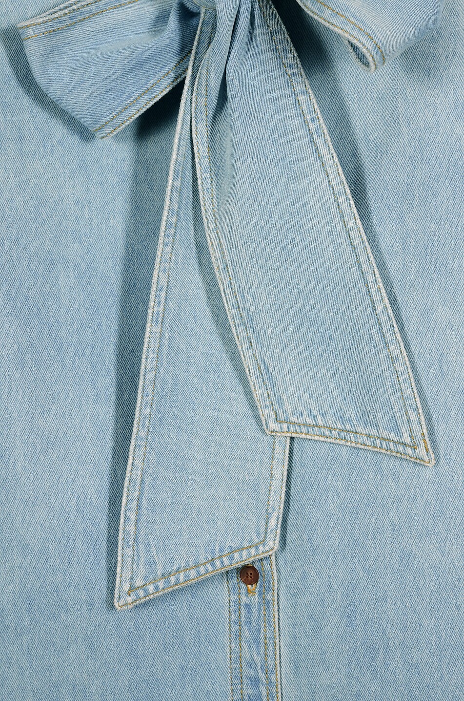 MARIA DE LA ORDEN Hemd aus Denim mit Schluppe Fairy Damen HELLBLAU 4