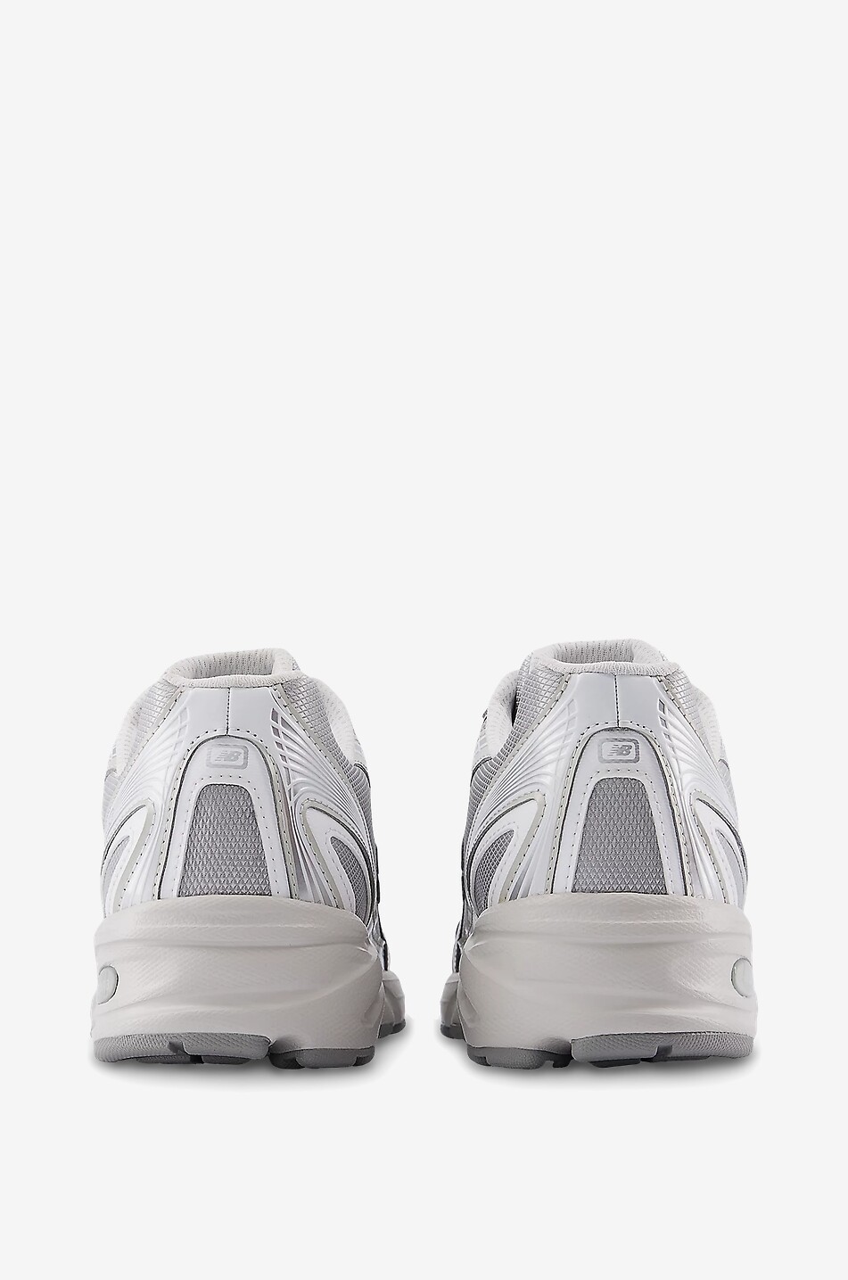 NEW BALANCE Materialmix-Schnürsneakers mit Metallic-Details 740 Damen SILBER 5