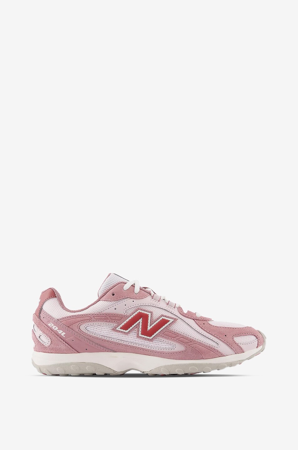 NEW BALANCE Niedrige Schnürsneakers aus Stoff und Leder 204L Damen ROSA 1